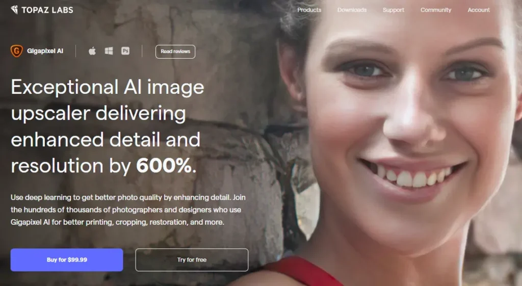 Topaz Labs Gigapixel AI