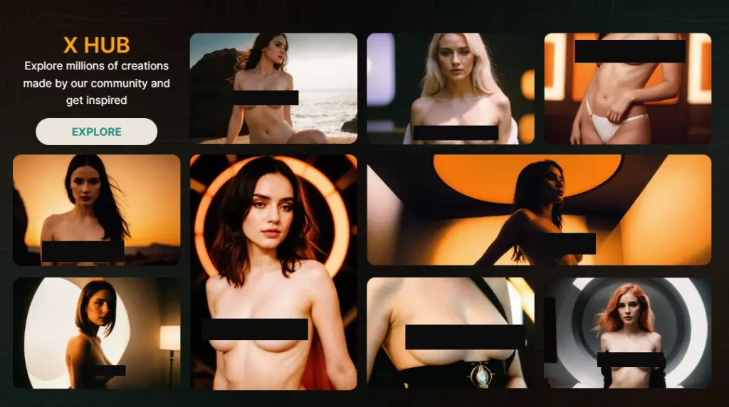 โมเดลและสไตล์ที่หลากหลายจาก Xhub ของ PornX AI