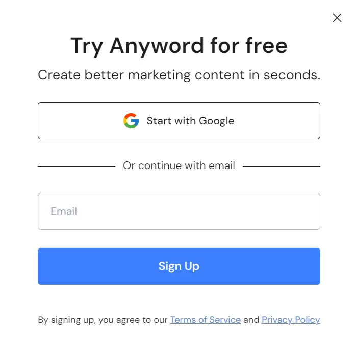 Anyword Free Trial