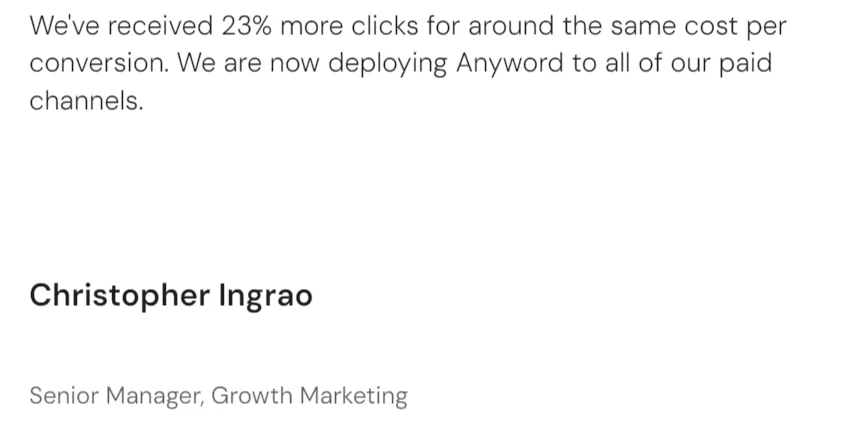 Anyword User Review 3