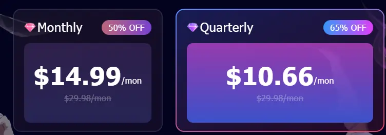 AI CharFriend Subscription Plans