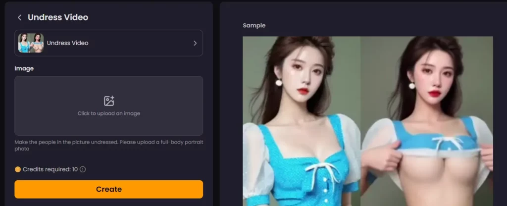 Nudifier AI Alimenté par l'IA Undress Générateur vidéo