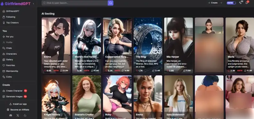 GirlfriendGPT AI Sextingová aplikace