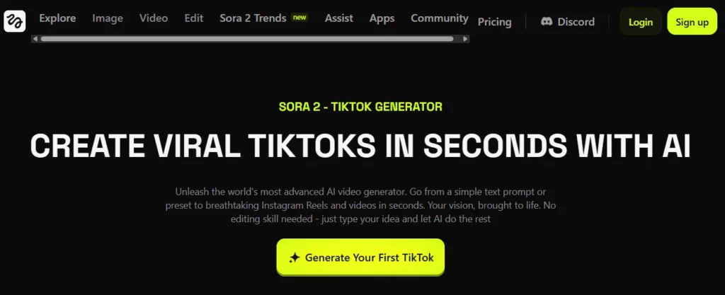 Générateur de vidéos Tiktok HiggsField