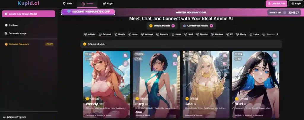 Kupid AI - Anime Roleplay App