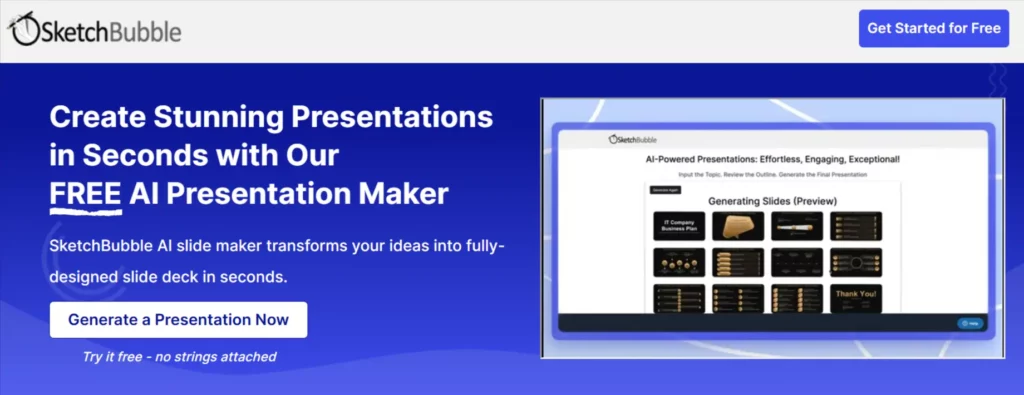 ЭскизПузырь AI - Создатель презентаций