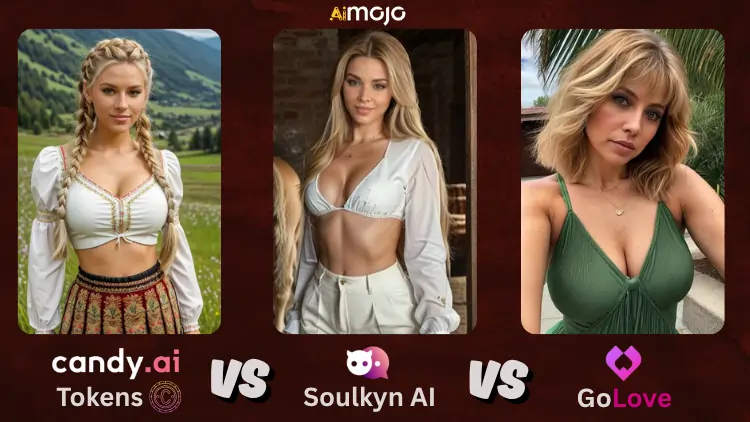 Candy.ai Tokens VS GoLove AI VS Soulkyn AI
