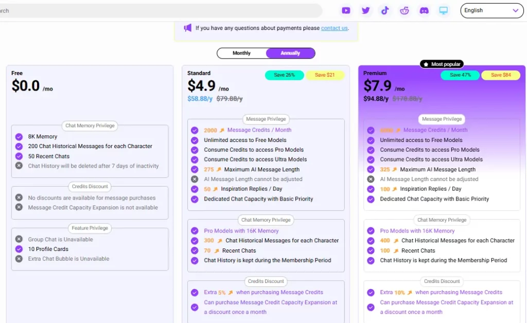 CrushOn AI Pricing Plan