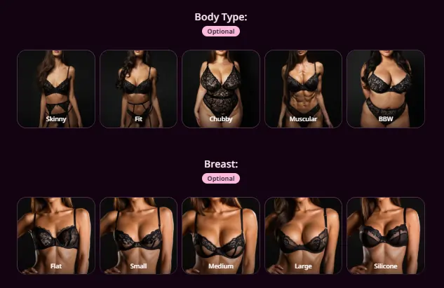 Fantasy AI - Body Type and Breast Customization
