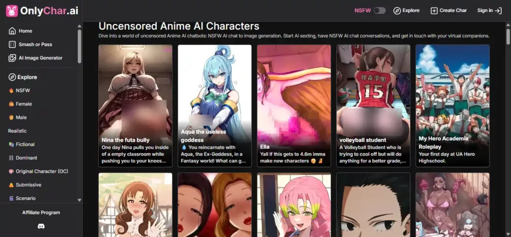 OnlyChar AI - AI Anime Roleplay