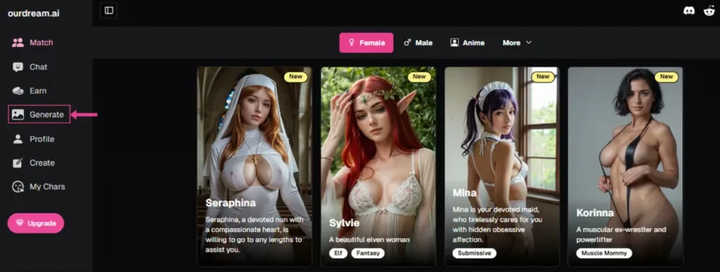 Notre rêve.ai - AI Générateur de fétichisme