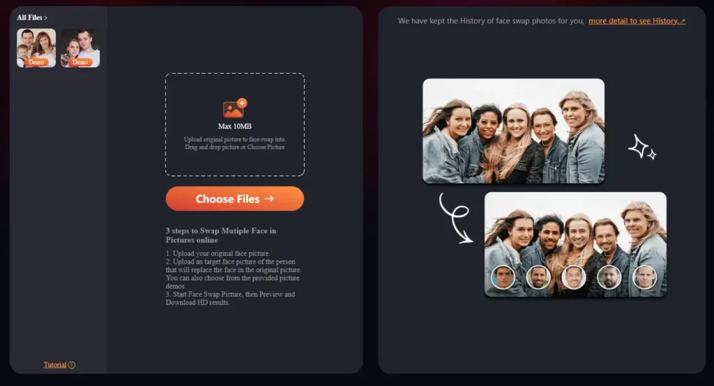 Beauty AI Multiple Picture Face Swap