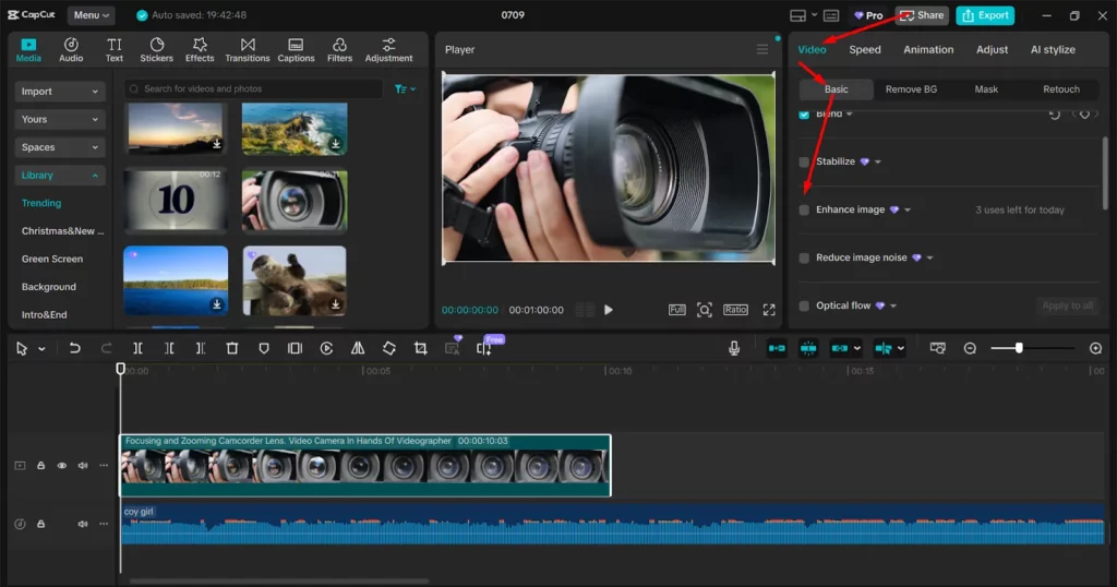 Capcut AI - Enhance Your Video