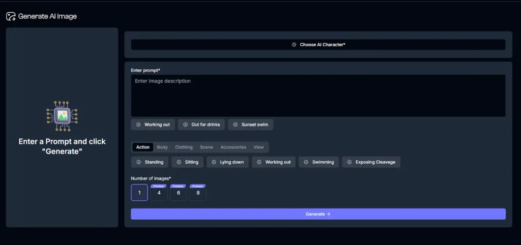 Fanfinity AI Image Generation