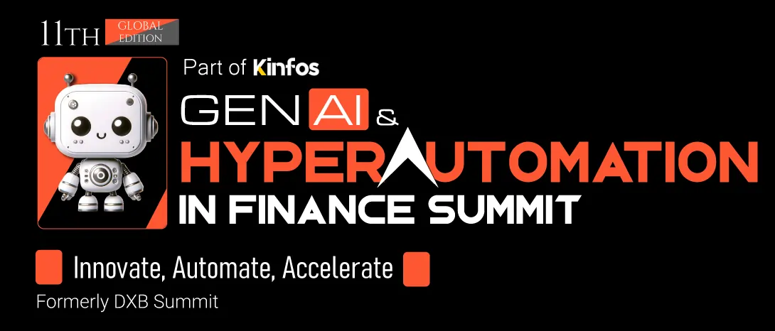 Logo summitu Gen AI a hyperautomatizace ve financích
