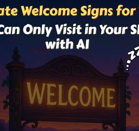How to Create Signs for Your Imaginary Dream Towns