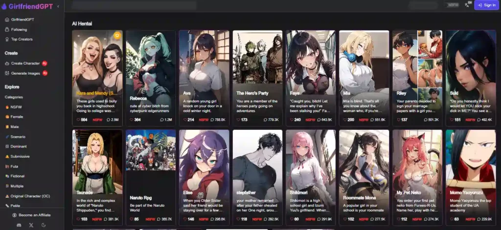 GirlfriendGPT - AI Hentai Chatbot