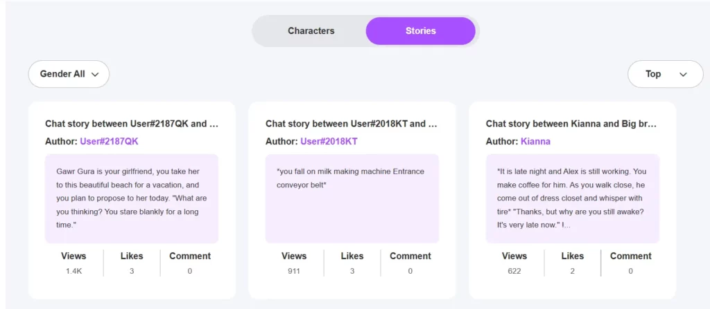 Heyreal AI Historias y conversaciones para compartir