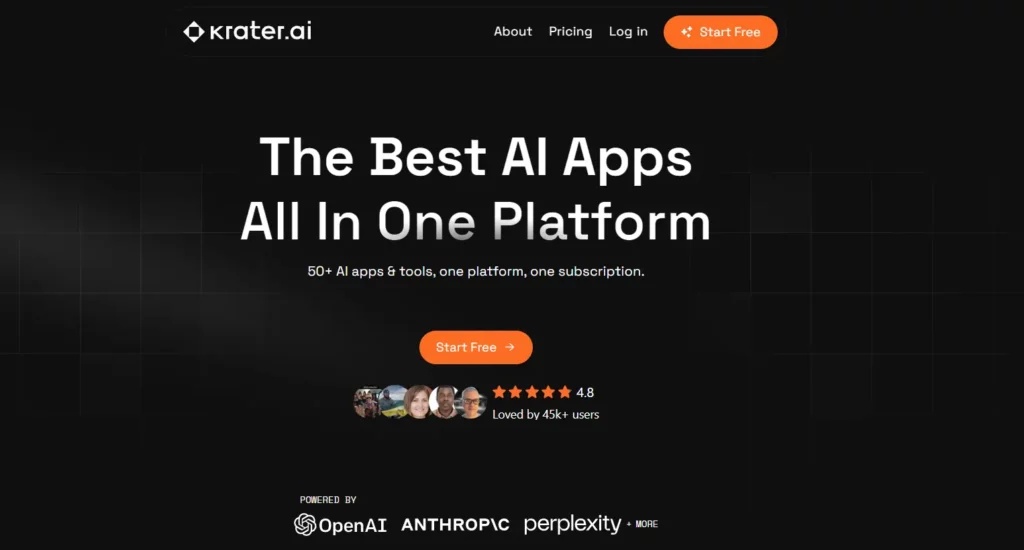 Krater AI Home