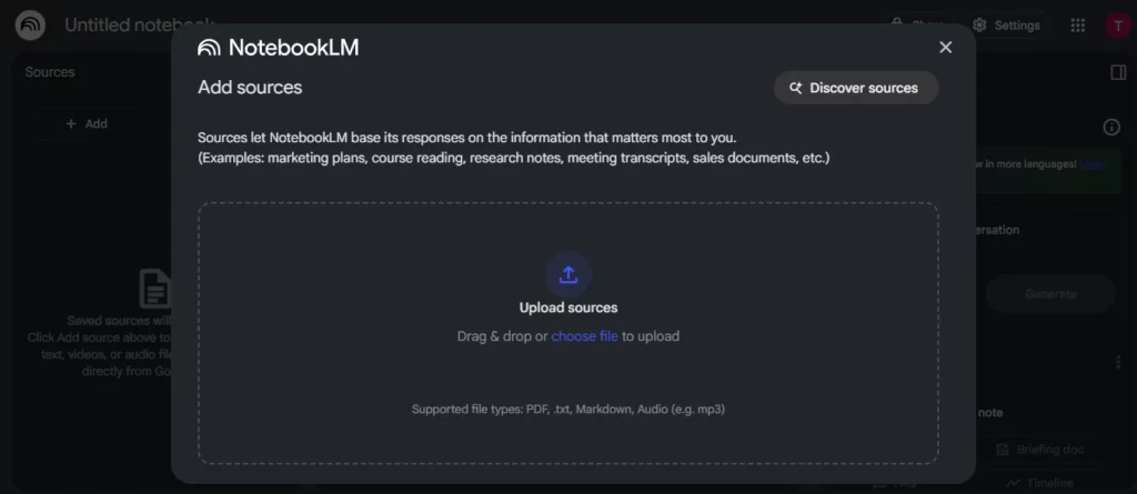 NotebookLM for Automated Dialogue