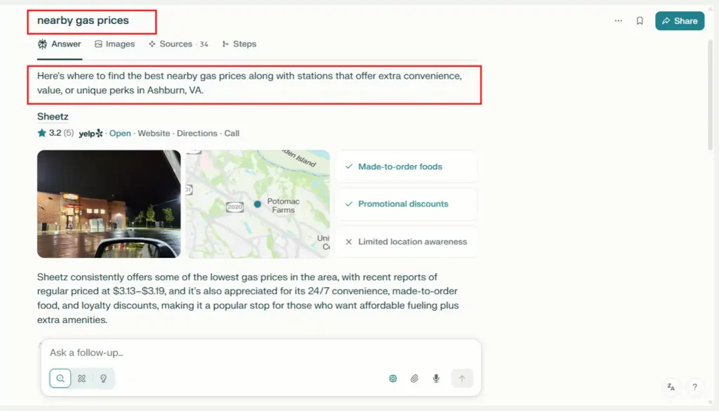 Perplexity AI Local Search, Real-Time Data