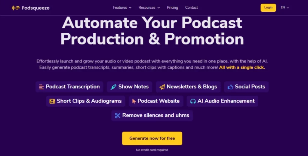 Podsqueeze for Content Repurposing