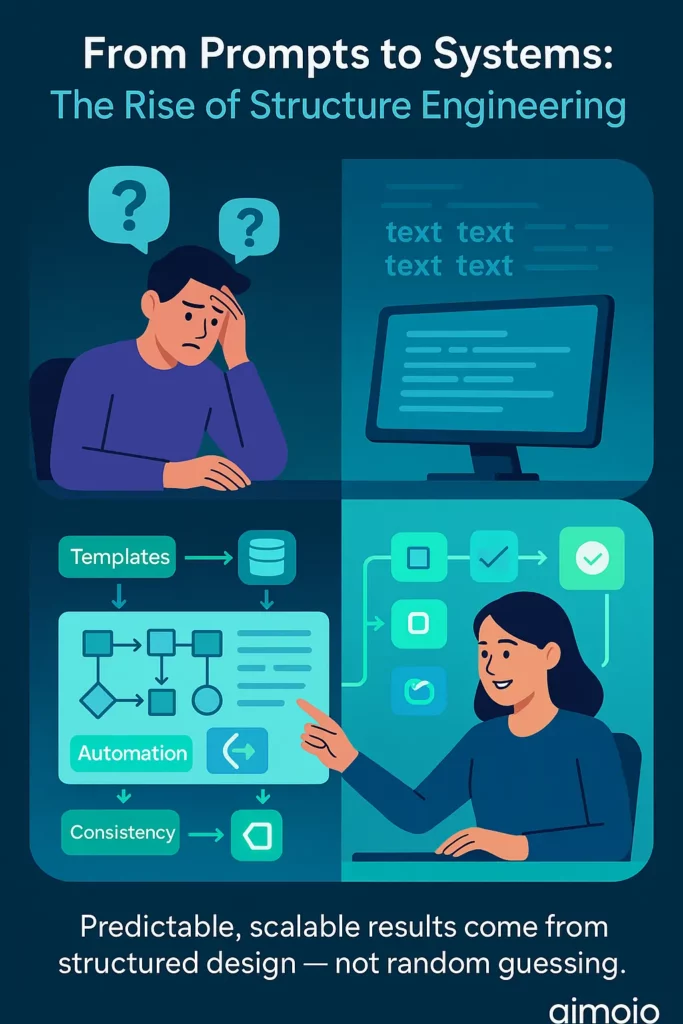 Structured systems vs vague prompts in AI workflows