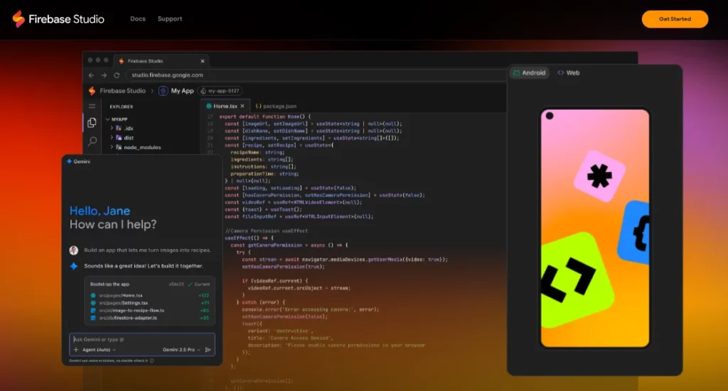 Integracja Firebase Studio z Gemini CLI