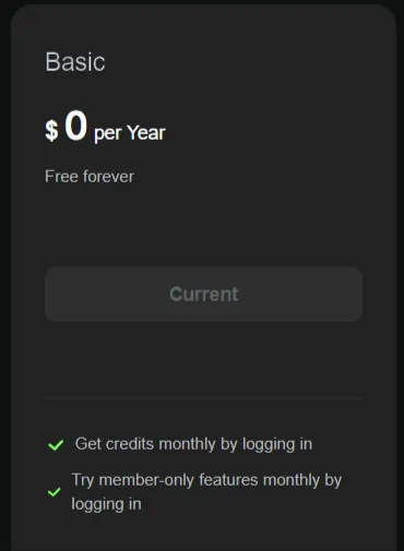Lame AI Plan gratuit