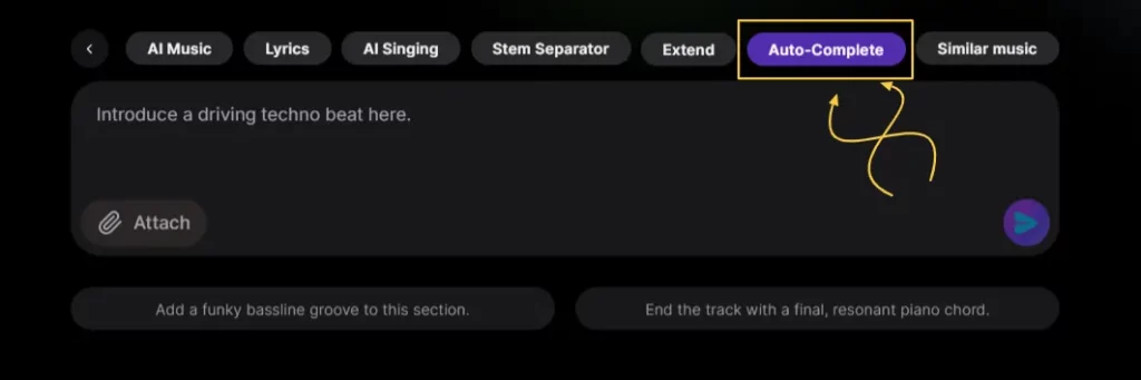 Soundverse AI Autocomplete