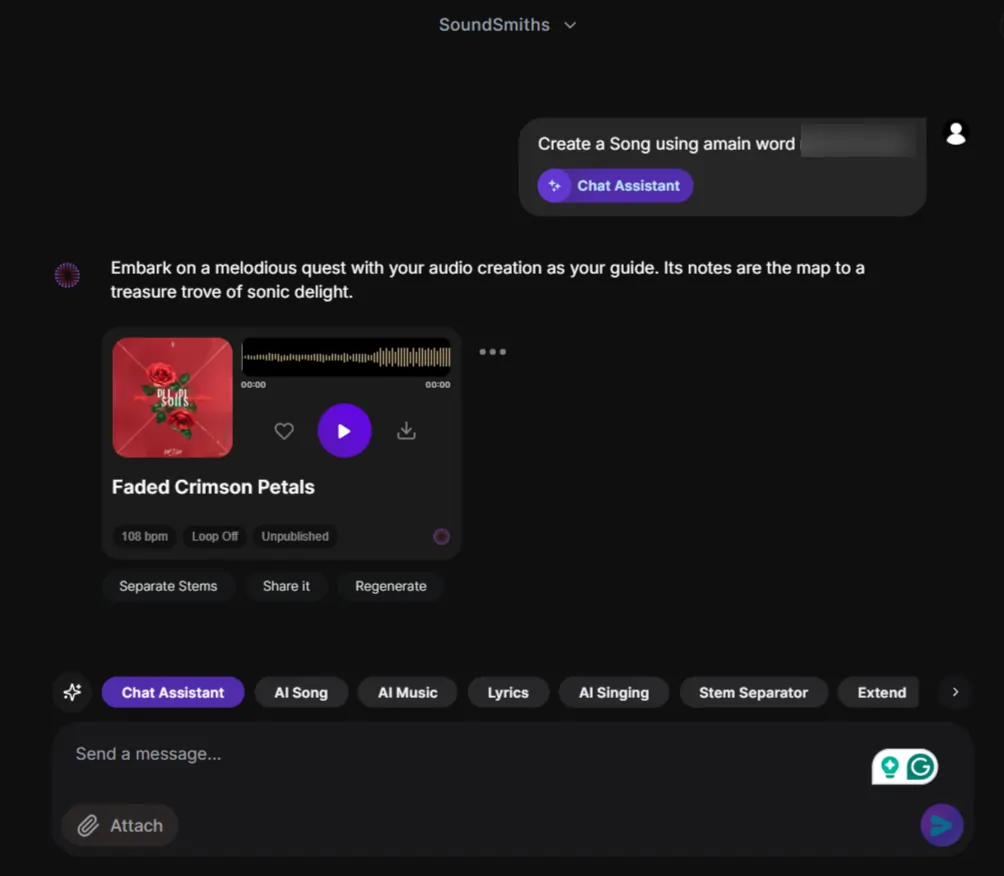 Soundverse AI SARRE (AI Assistant vocal)
