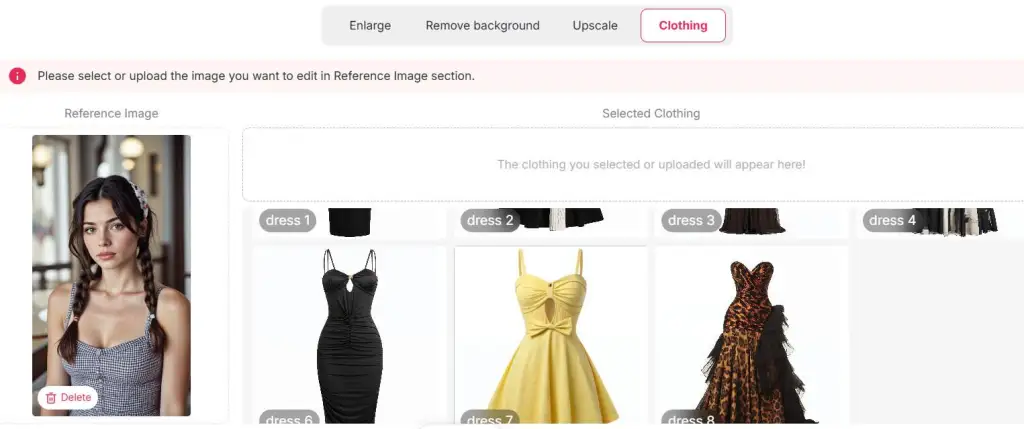 APOB AI - AI Zmiana odzieży