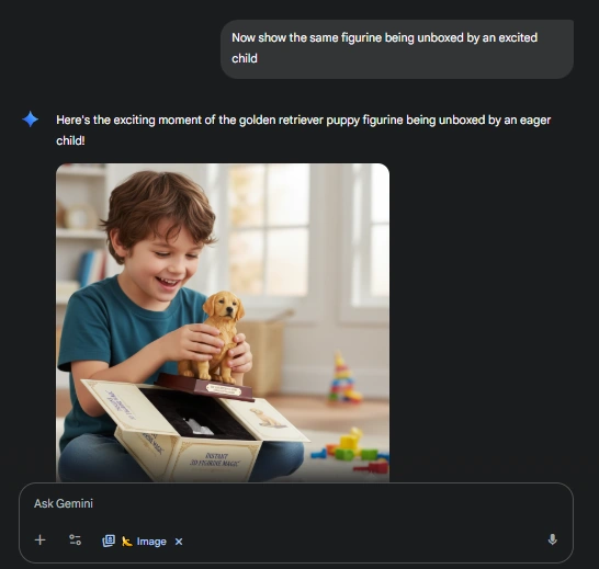 Znovu propojte obrázek rozbalování s modelem nano banánů