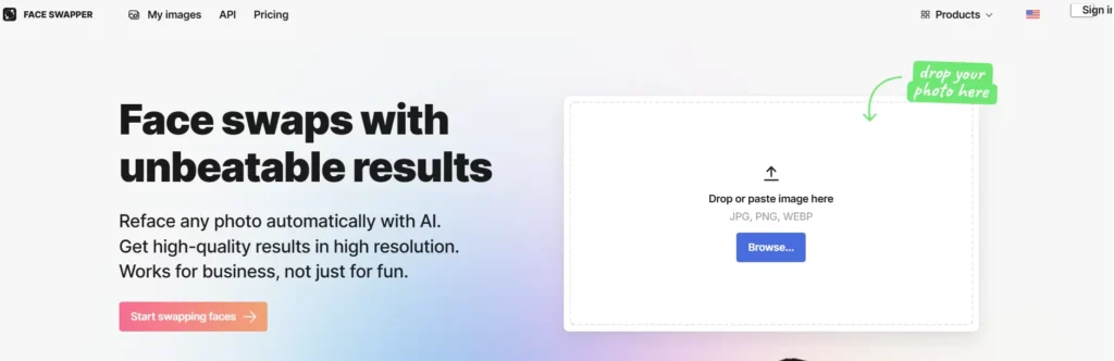 Icons8 Zamiana twarzy