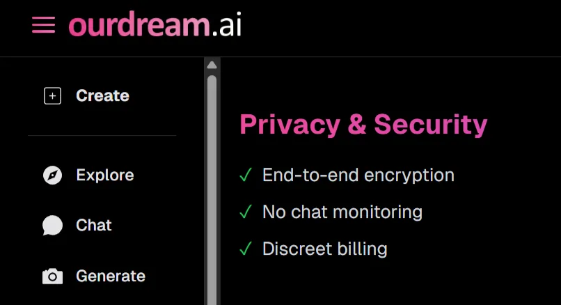Náš sen.ai Ochrana osobních údajů a zabezpečení