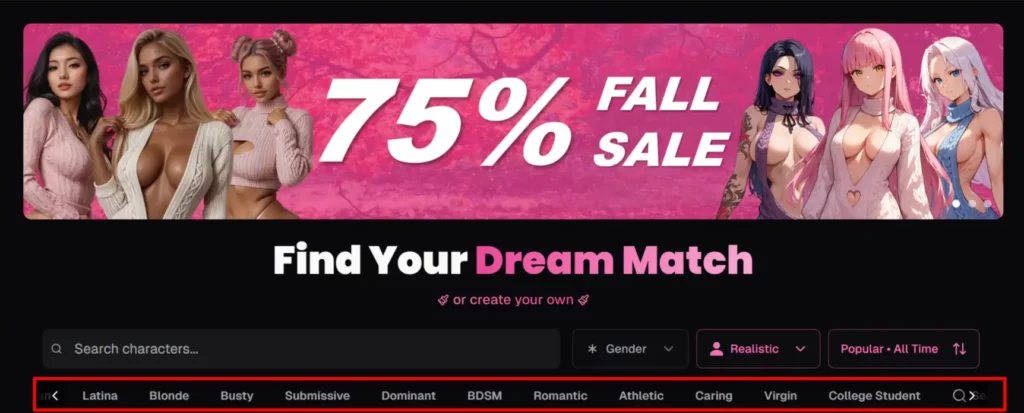 Populární náš sen.ai kategorie