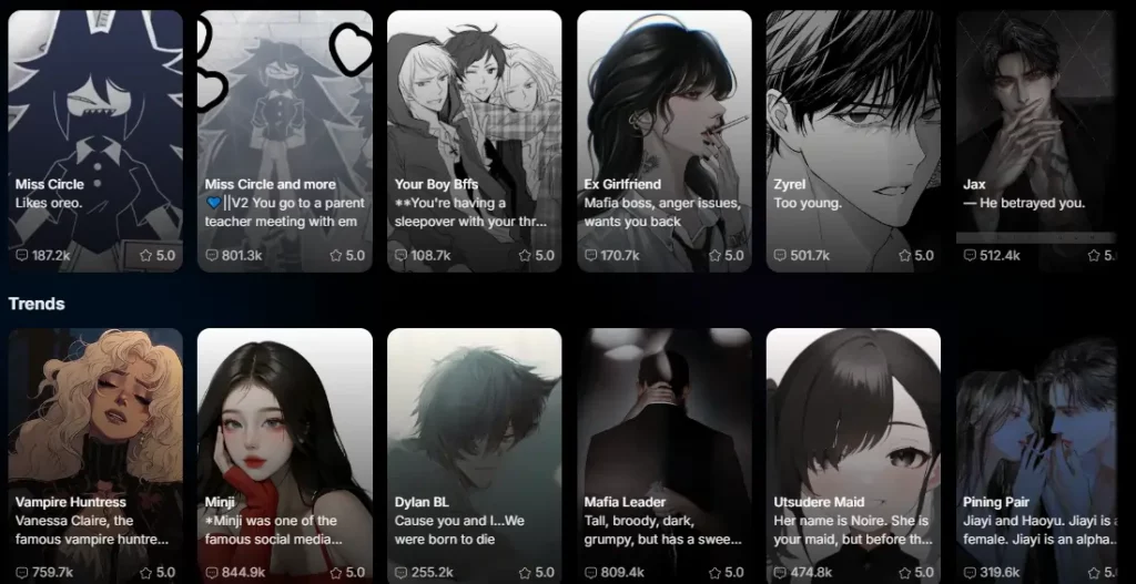 Yollo AI AI Knihovna postav