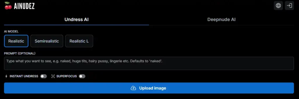 AI AINUDEZ Face swap or Undressing Feature