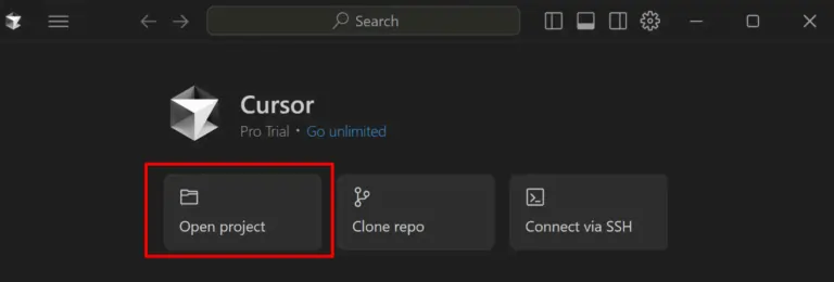 Cursor.com - Import Your Existing Project