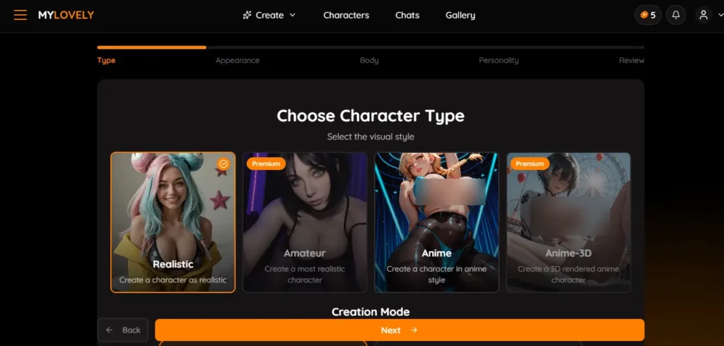 Mylovely AI Character Design