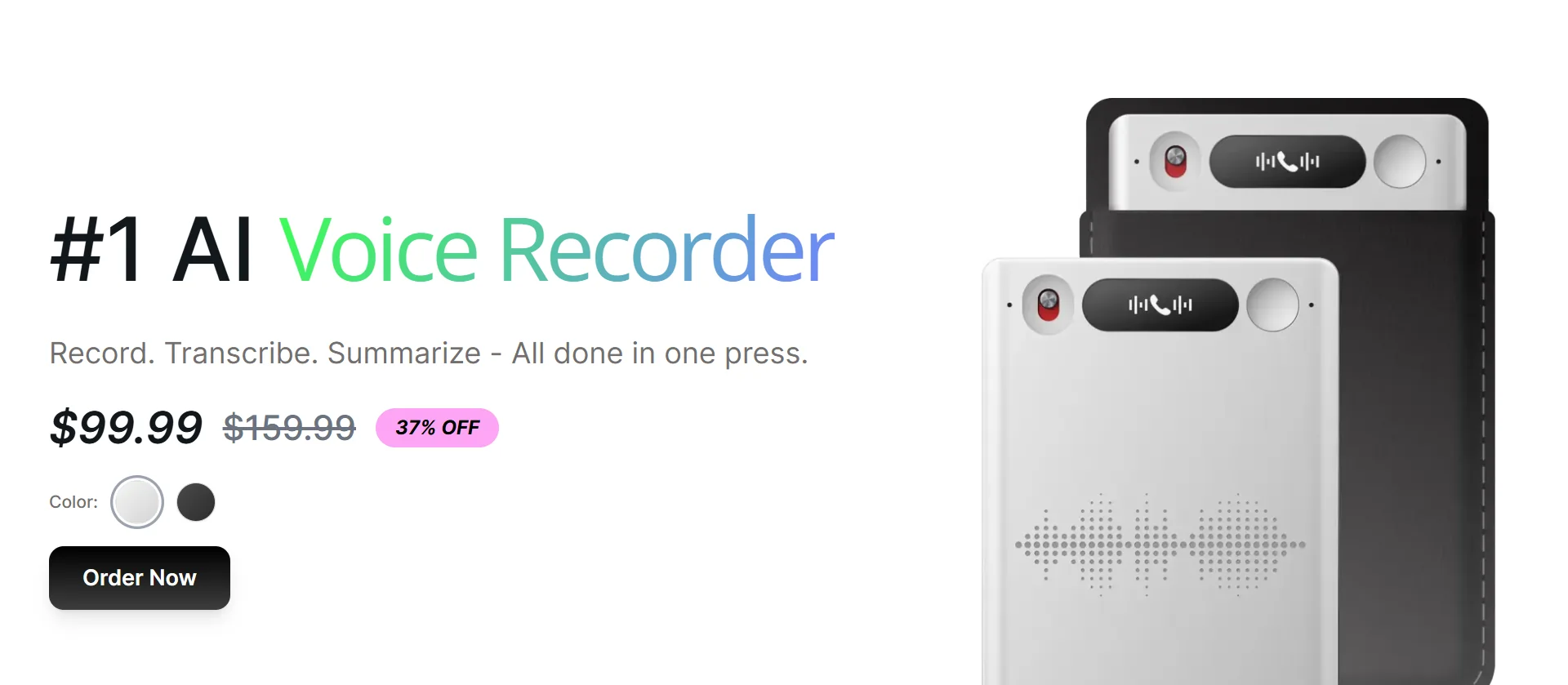 El Hynote AI Precios de la grabadora