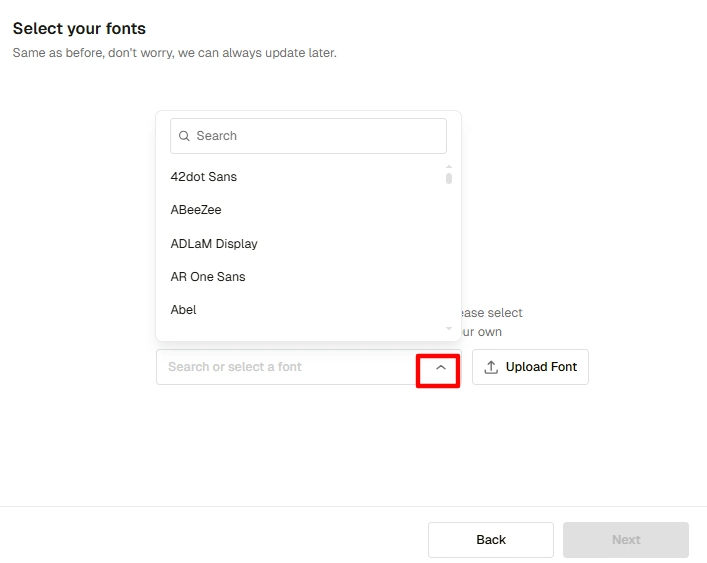 Карандаш AI Выберите шрифты