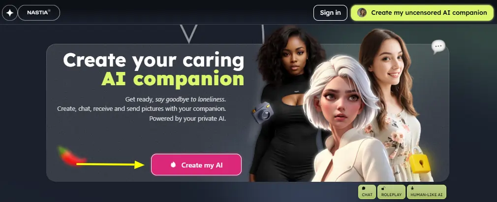 Create my AI - Nastia AI