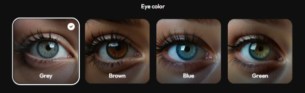 Color de ojos - Joi Ai