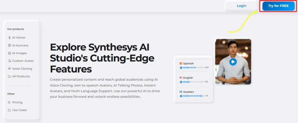 Synthesys'te Ücretsiz Başlayın