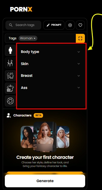 การปรับแต่งที่บ้าคลั่ง PornX AI