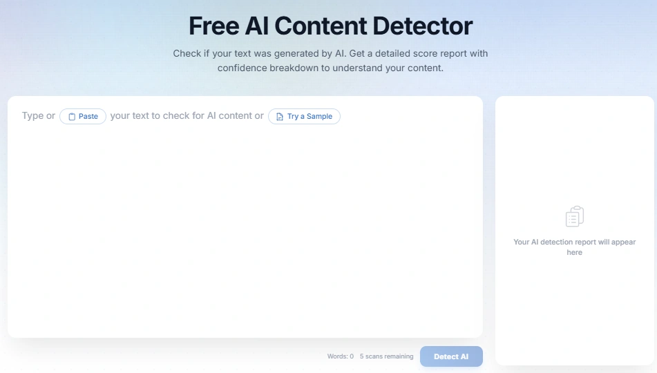 AI 内容检测器 WriteHuman