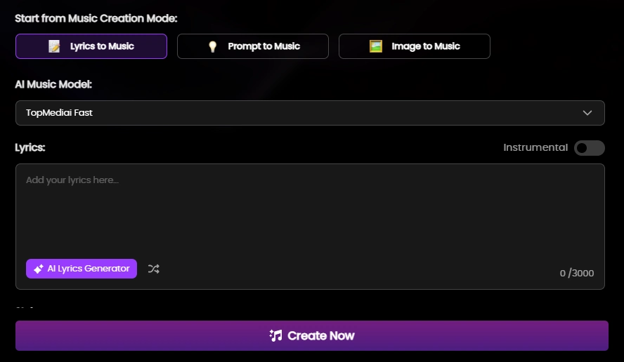 AI Music Generator TopMediAI