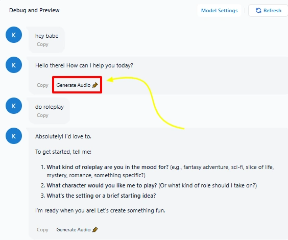 Audio Messages AIEro