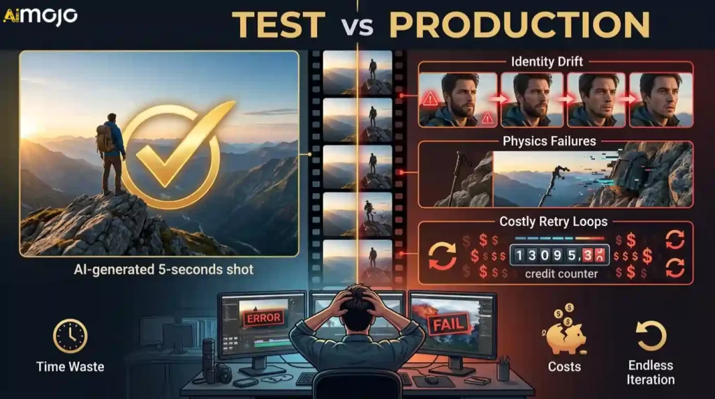 Reasons Cinematic Video Generators Fall Short in Real Projects